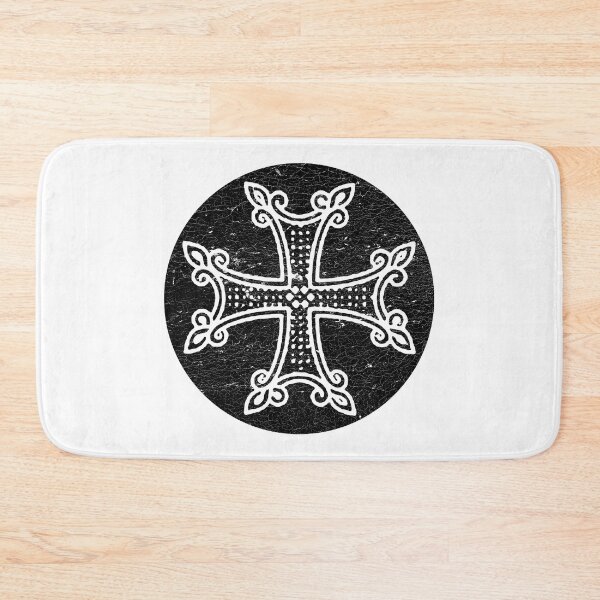 Item preview, Armenian Cross in black circle, christians supports Armenia designed and sold by IsisOsiris.