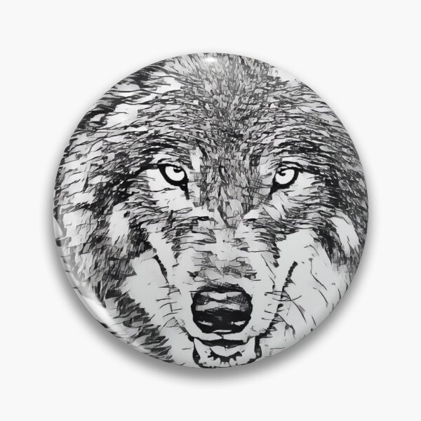 Item preview, Magic Wolf in black and white designed and sold by MagiLand ⭐⭐⭐⭐⭐.