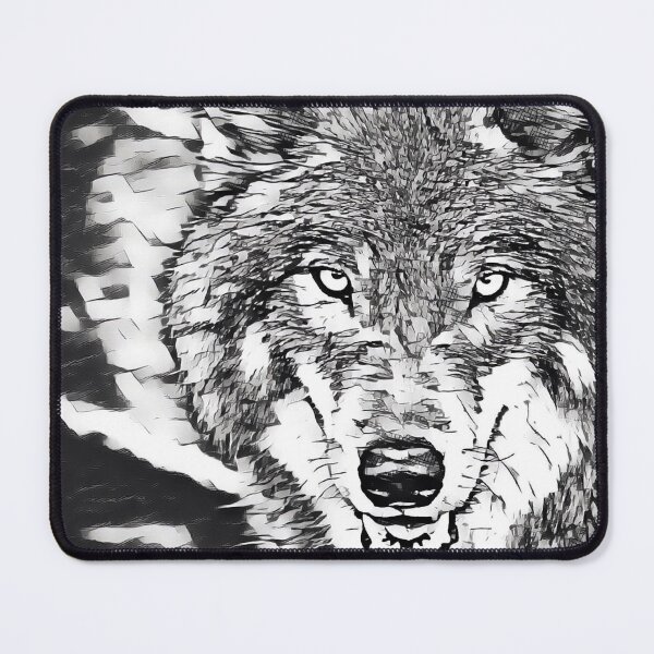 Item preview, Magic Wolf in black and white designed and sold by MagiLand ⭐⭐⭐⭐⭐.