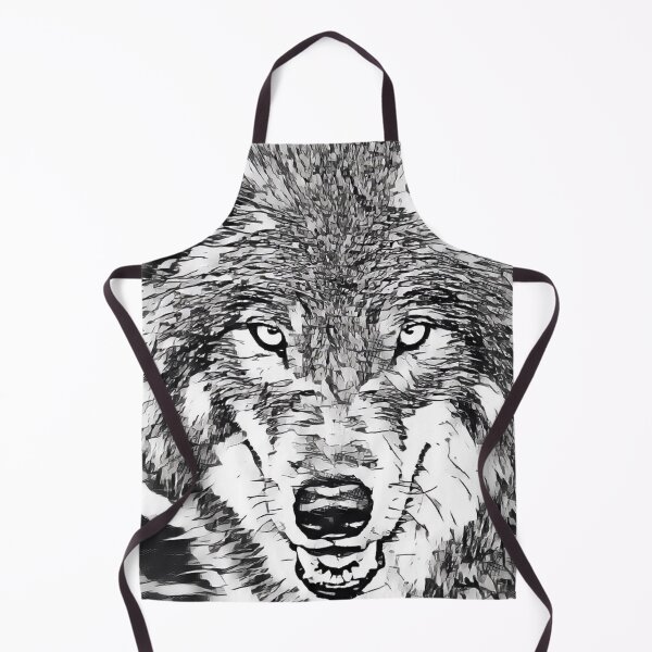 Item preview, Magic Wolf in black and white designed and sold by MagiLand ⭐⭐⭐⭐⭐.
