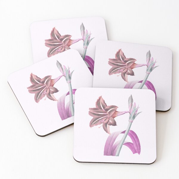 Item preview, Brazilian Amaryllis Flower, Alternative Illustration - Pink Rose designed and sold by DaphneKstudio .