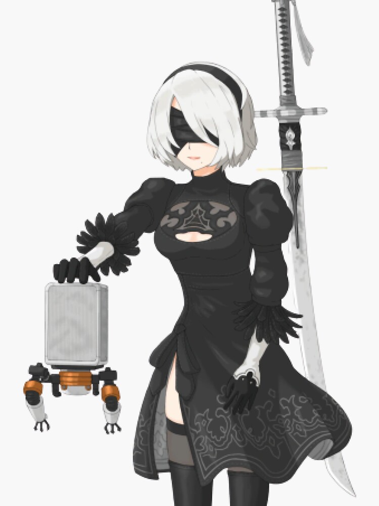 Nier Automata 2B Nier Automata Sword Anime Matte Finish Poster