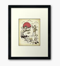 Gotta catch them all 2 by 2... Framed Print
