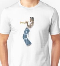 Typographic and Minimalist Miles Davis Illustration Unisex T-Shirt