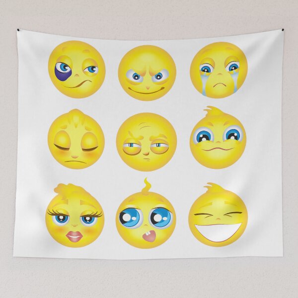 Item preview, funny creative emoticons emoji  designed and sold by MArtSpace.