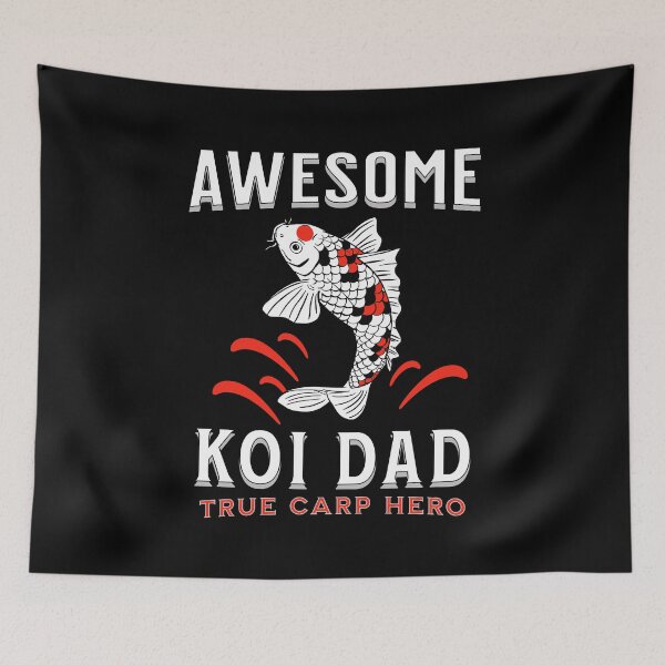 Item preview, Awesome Koi Dad Carp Hero designed and sold by Koiartsandus.