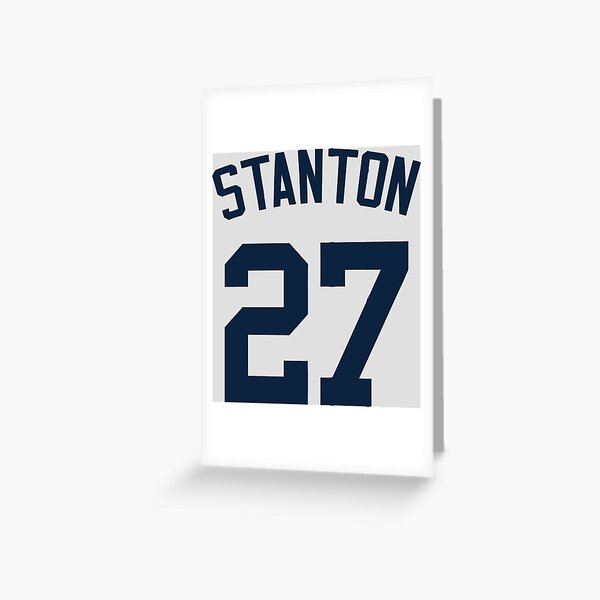 Giancarlo Stanton White New York Yankees Player-Worn #27 Pinstripe