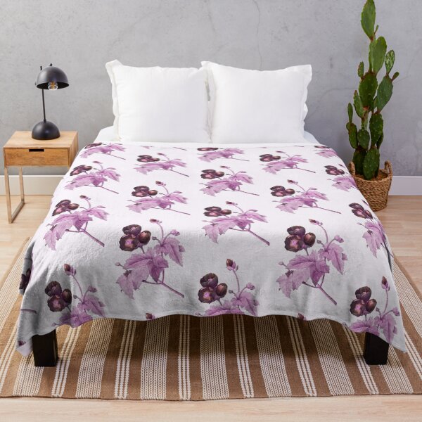 Item preview, Purple Mallow Flower, Alternative Illustration - Pink Rose designed and sold by DaphneKstudio .