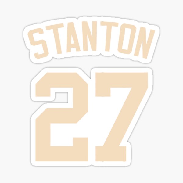 Giancarlo Stanton Number 27 Sticker for Sale by JohnWillisil