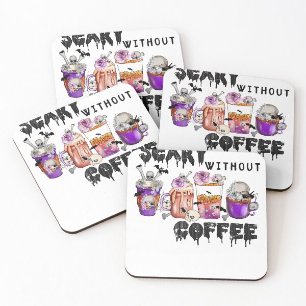Item preview, Copy of Scary without coffee, spooky halloween drinking design designed and sold by reka88.
