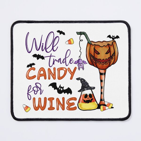 Item preview, Will trade candy for wine, Funny halloween drinking design designed and sold by reka88.