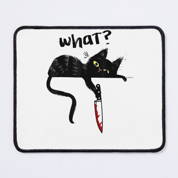 Item preview, Cats What Funny Blacks Cats, Murderous Cats With Knife designed and sold by AlisonMcNY.