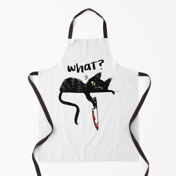 Item preview, Cats What Funny Blacks Cats, Murderous Cats With Knife designed and sold by AlisonMcNY.