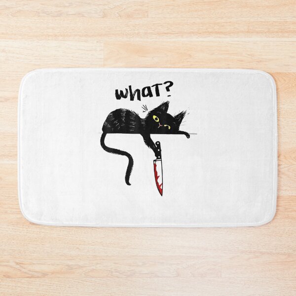 Item preview, Cats What Funny Blacks Cats, Murderous Cats With Knife designed and sold by AlisonMcNY.