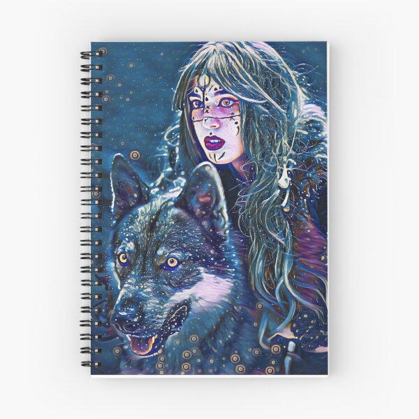 Item preview, Lady and her wolf designed and sold by MagiLand ⭐⭐⭐⭐⭐.