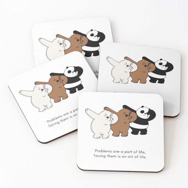Item preview, funny panda problems are a part of life facing them is an art of life gift for friend motivation designed and sold by noha alzohbi.
