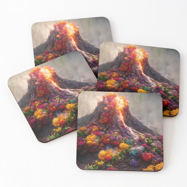 Item preview, Flower Volcano 8 designed and sold by AiBroughtToLife.