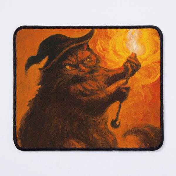 Item preview, Crowley the Cat, conjuring fire (Baroque) designed and sold by thecatandkettle.