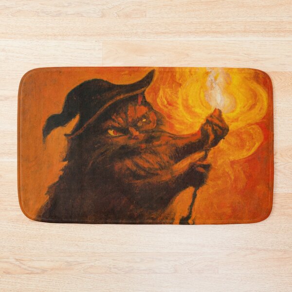 Item preview, Crowley the Cat, conjuring fire (Baroque) designed and sold by thecatandkettle.