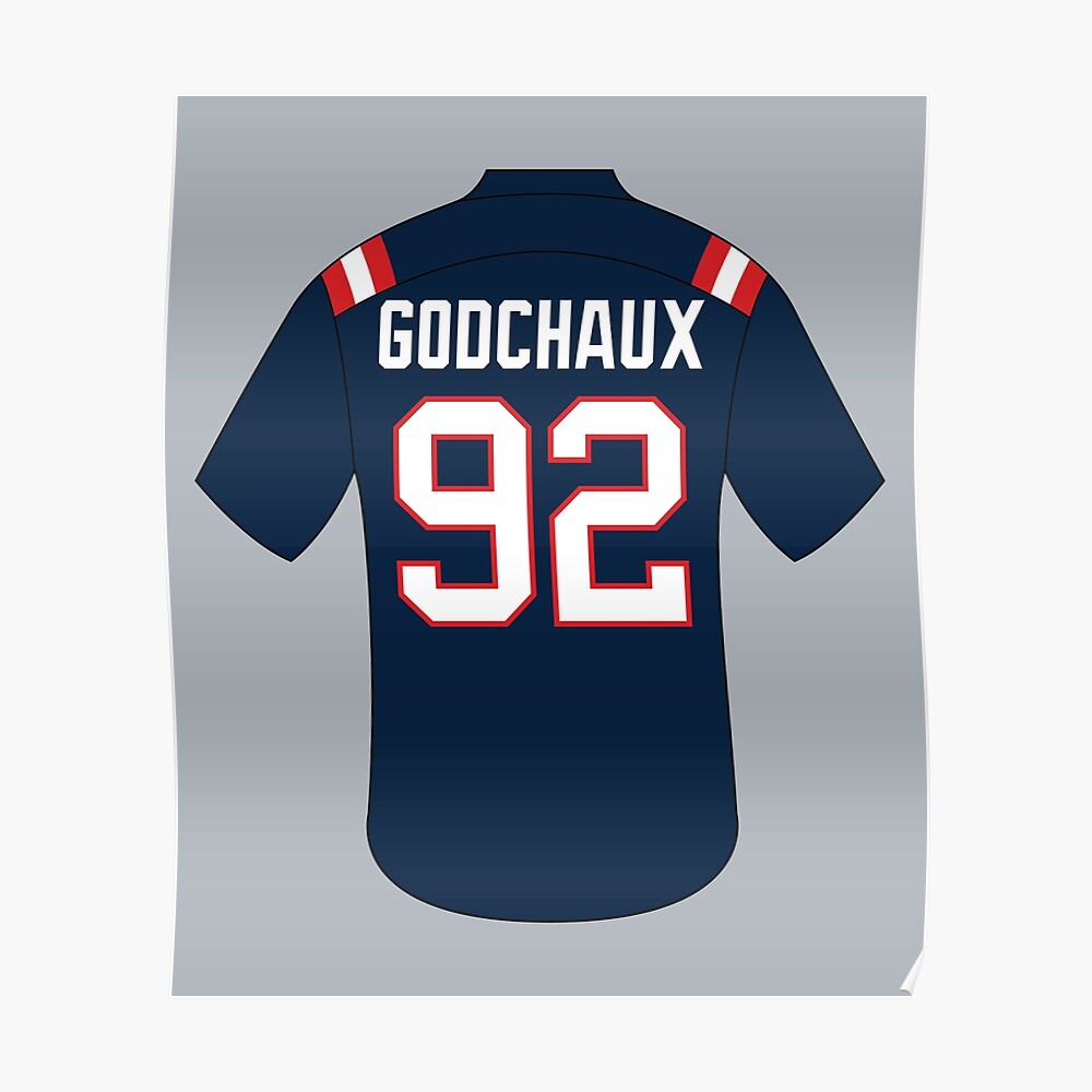 Davon Godchaux jersey with number 92' Sticker for Sale by