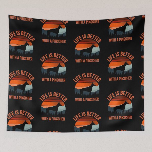 Item preview, Life Is Better With A Doberman Pinscher Vintage Dog Gift  designed and sold by Guarddogdrive.