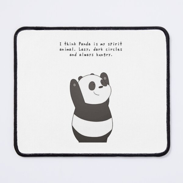 Item preview, funny panda I think panda is my spirit animal lazy dark circles and always hungry gift for lazy friend designed and sold by noha alzohbi.