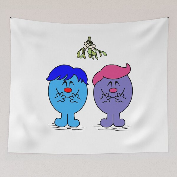 Item preview, Mr and Mr Under Christmas Mistletoe designed and sold by Scat the cat.