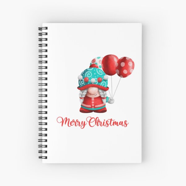 Cute Gnome Christmas  Spiral Notebook
