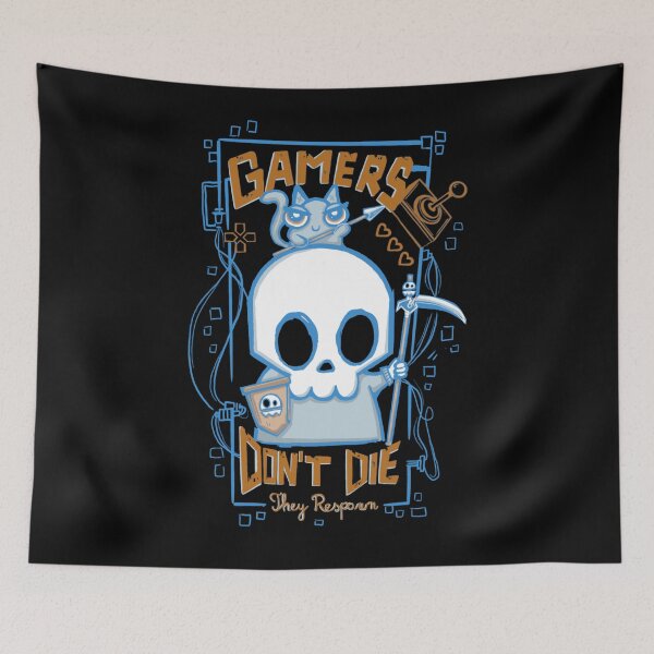 Item preview, Gamers Don’t Die - They Respawn designed and sold by chaplo.