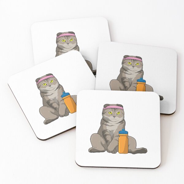 Item preview, Cat Fitness Drinking mug designed and sold by Snabdesign84.