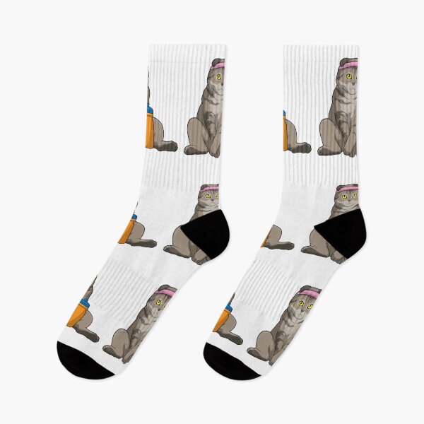 Item preview, Cat Fitness Drinking mug designed and sold by Snabdesign84.