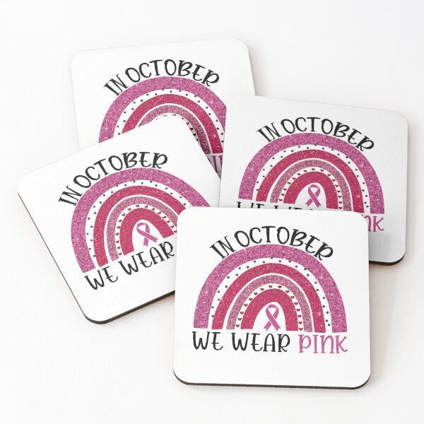 Item preview, Pink Rainbow Breast Cancer Awareness In October We Wear Pink designed and sold by xteamdesign.