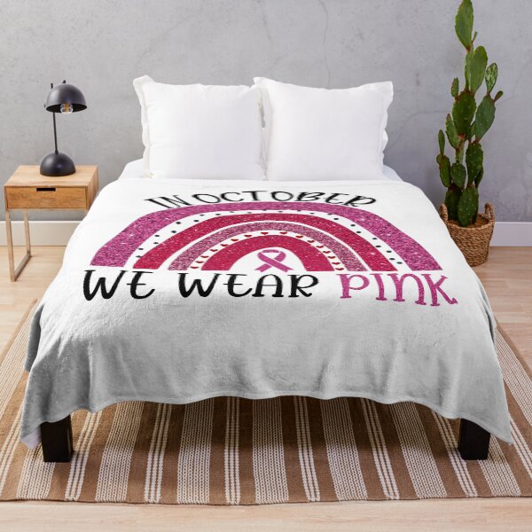 Item preview, Pink Rainbow Breast Cancer Awareness In October We Wear Pink designed and sold by xteamdesign.