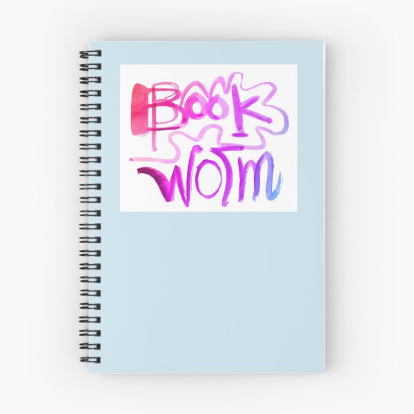 Item preview, Bookworm watercolor lettering | book worm hand drawn designed and sold by lausn.