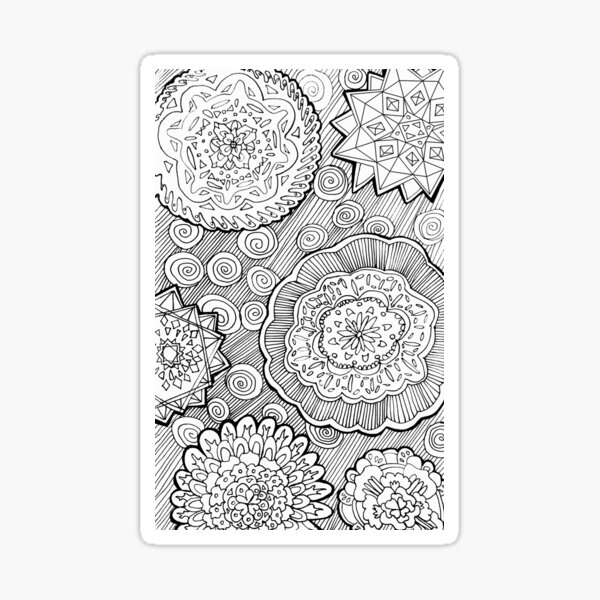 Zen Doodle Pattern Sticker