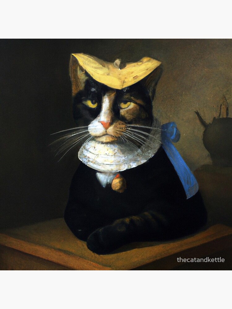 Victoria the Cat, with throne and tea kettle (Baroque) Art Board Print for  Sale by thecatandkettle