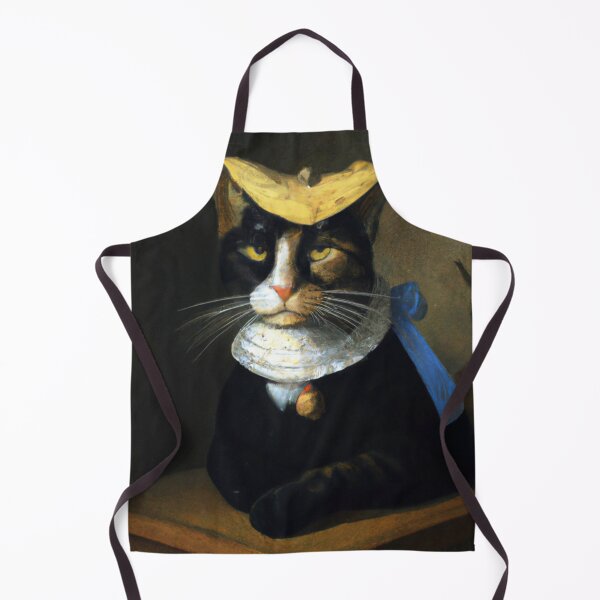 Item preview, Jeff the Cat, with fancy hat and ribbon (Baroque) designed and sold by thecatandkettle.