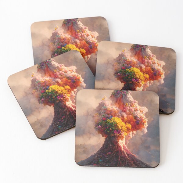Item preview, Flower Volcano 10 designed and sold by AiBroughtToLife.