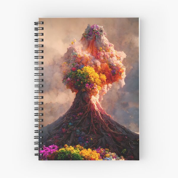 Item preview, Flower Volcano 10 designed and sold by AiBroughtToLife.