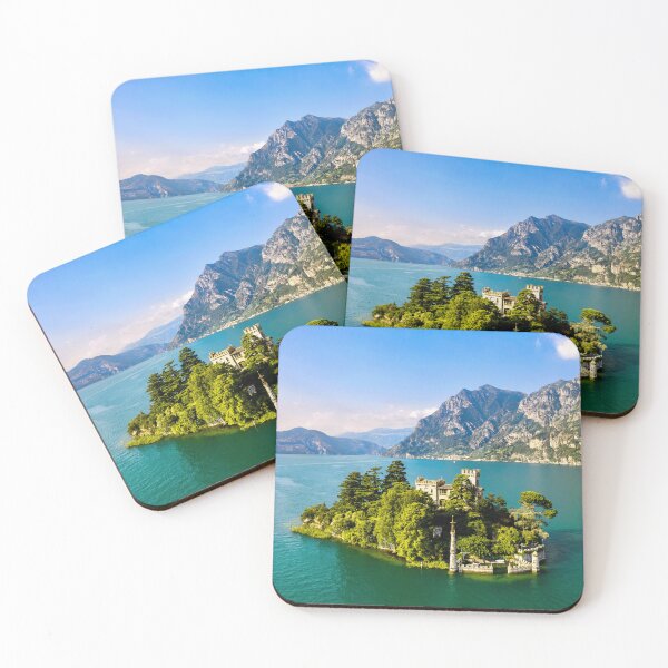 Item preview, Landscape photo Lago d' Iseo Italy - Loreto island designed and sold by LostInHiking.