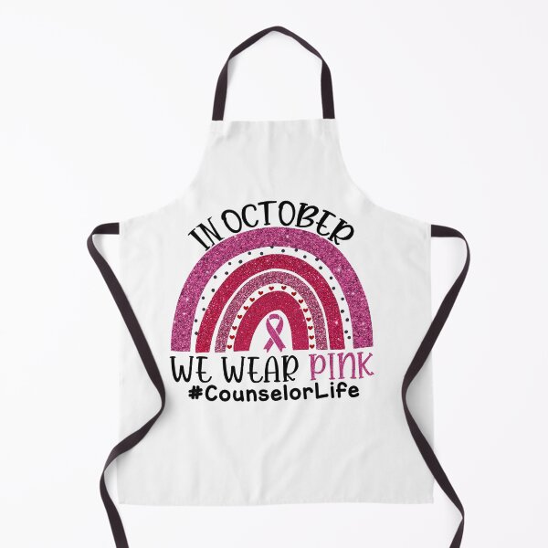 Item preview, Pink Rainbow Breast Cancer Awareness In October We Wear Pink #CounselorLife designed and sold by xteamdesign.