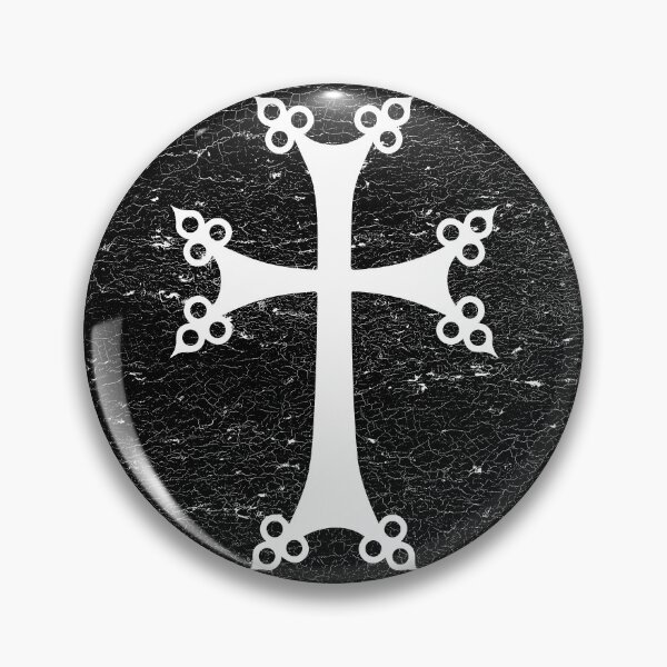 Item preview, Armenian Cross in black circle, christians supports Armenia designed and sold by IsisOsiris.