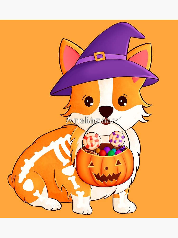 Corgi Halloween Treats by Ameliamaar