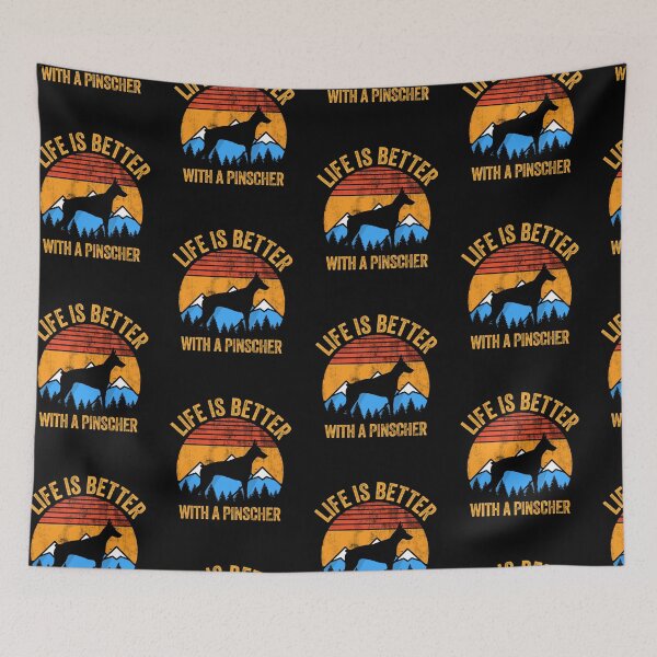 Item preview, Life Is Better With A Doberman Pinscher Vintage Distressed Dog Gift  designed and sold by Guarddogdrive.