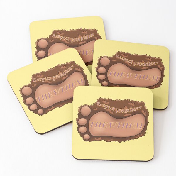 Item preview, Bigfoot pronouns designed and sold by MAXartstuff.