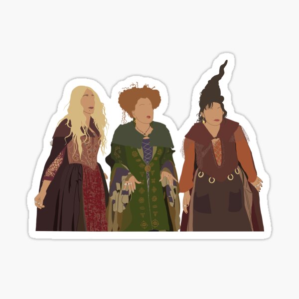 "Sanderson sisters" Sticker for Sale by hilarymullett Redbubble