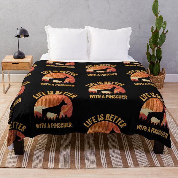 Item preview, Life Is Better With A Doberman Pinscher Vintage Distressed Dog Gift designed and sold by Guarddogdrive.