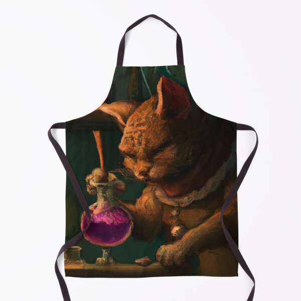 Item preview, Pieter the Cat, perfecting a potion (Baroque) designed and sold by thecatandkettle.