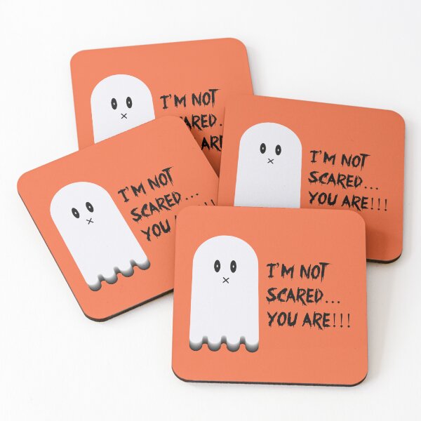 Item preview, not a scared ghost halloween designed and sold by thebadrandoms.