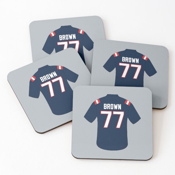 Item preview, Trent Brown jersey with number 77 designed and sold by Justtrendytees.